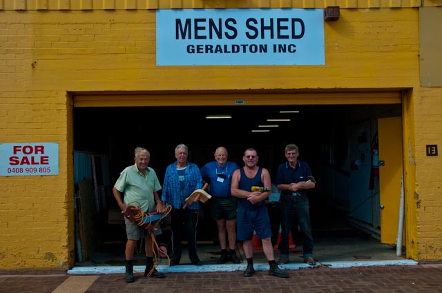 ... at the Mens' Shed in Geraldton, Western Australia © Rob Walls 2011